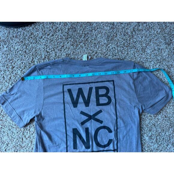 South End Surf Shop, WB NC Women’s  T-Shirt, size Small, fitted styling; Gray - Picture 5 of 7